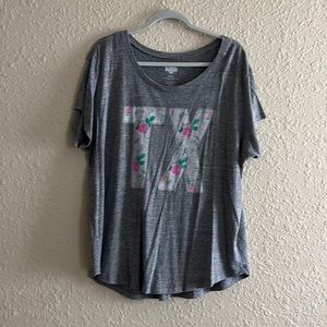 State of Mine Texas Floral Tee. 2X